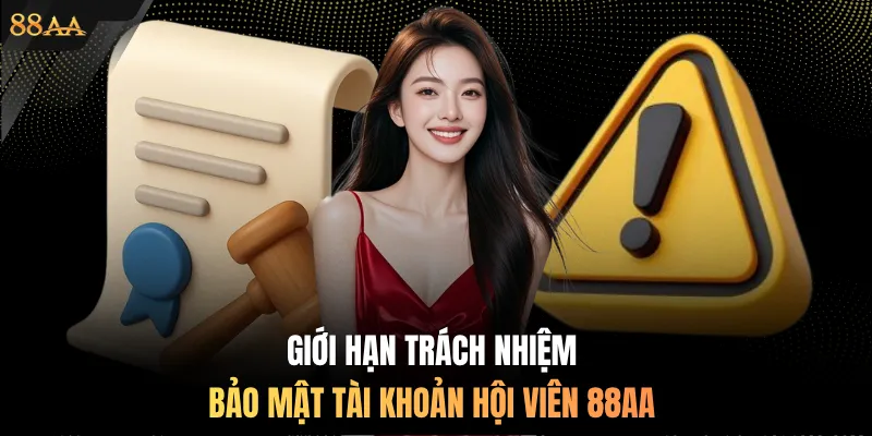 Giới hạn trách nhiệm bảo mật tài khoản hội viên 88AA
