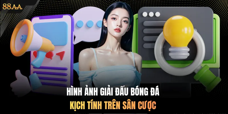 Hình ảnh giải đấu bóng đá kịch tính trên sân cược
